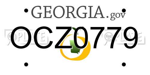 OCZ0779 Georgia License Plate