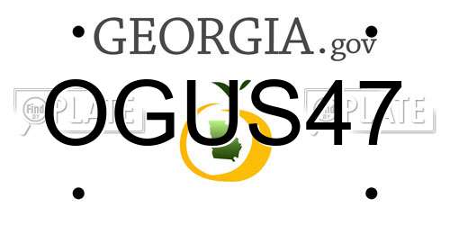 OGUS47 Georgia License Plate