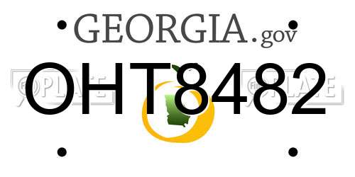 OHT8482 Georgia License Plate