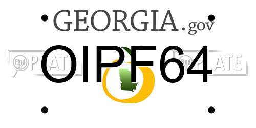 OIPF64 Georgia License Plate