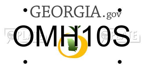 OMH10S Georgia License Plate