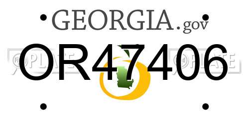 OR47406 Georgia License Plate
