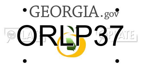 ORLP37 Georgia License Plate