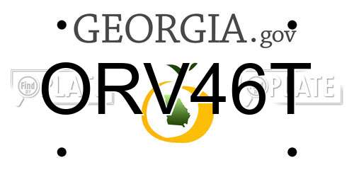 ORV46T Georgia License Plate