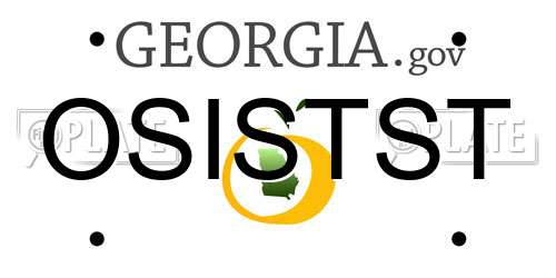 OSISTST Georgia License Plate