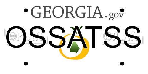 OSSATSS Georgia License Plate