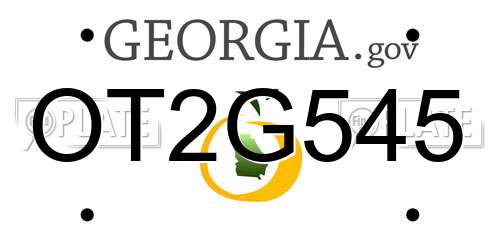 OT2G545 Georgia License Plate