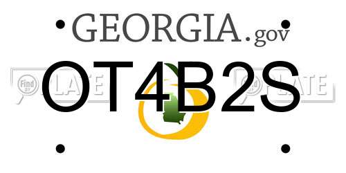 OT4B2S Georgia License Plate