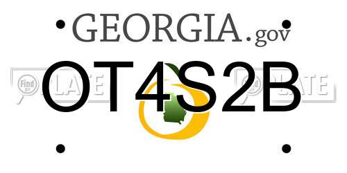 OT4S2B Georgia License Plate