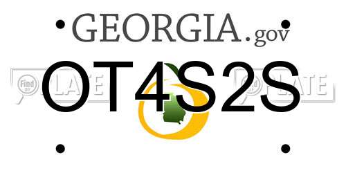 OT4S2S Georgia License Plate