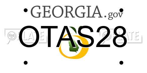 OTAS28 Georgia License Plate
