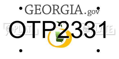 OTP2331 Georgia License Plate