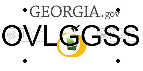 OVLGGSS Georgia License Plate