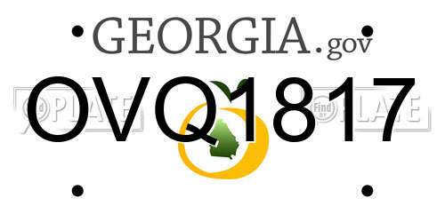 OVQ1817 Georgia License Plate