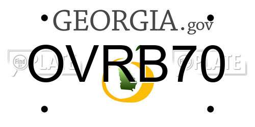 OVRB70 Georgia License Plate