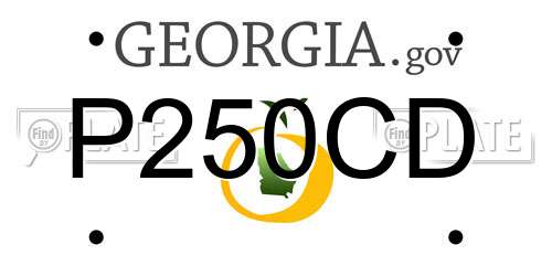 P250CD Georgia License Plate
