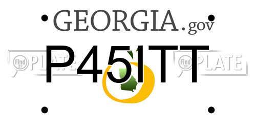 P45ITT Georgia License Plate