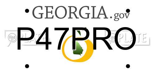 P47PRO Georgia License Plate