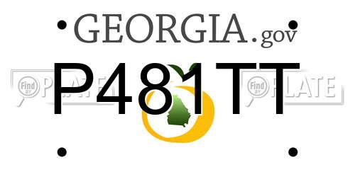 P481TT Georgia License Plate