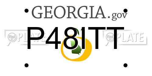 P48ITT Georgia License Plate
