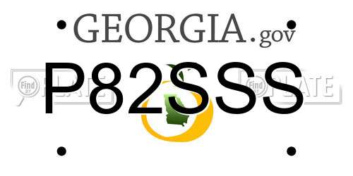 P82SSS Georgia License Plate