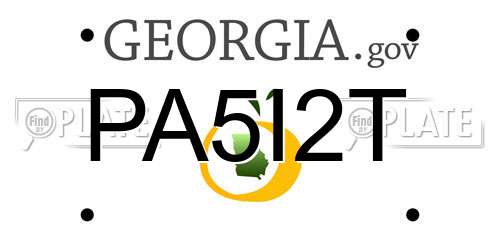 PA5I2T Georgia License Plate