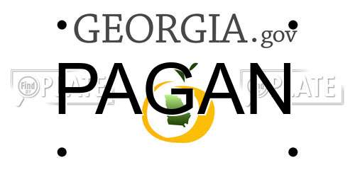 PAGAN Georgia License Plate