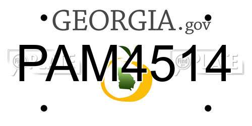 PAM4514 Georgia License Plate