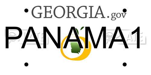 PANAMA1 Georgia License Plate