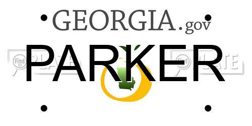 PARKER Georgia License Plate