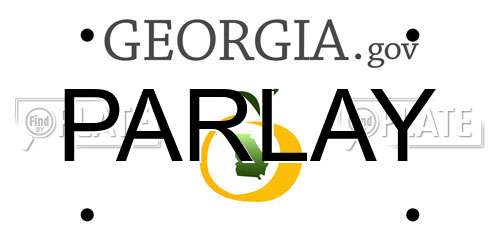 PARLAY Georgia License Plate