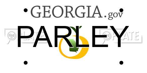 PARLEY Georgia License Plate