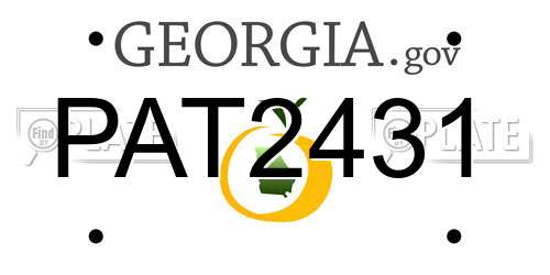 PAT2431 Georgia License Plate