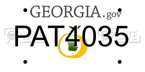PAT4035 Georgia License Plate