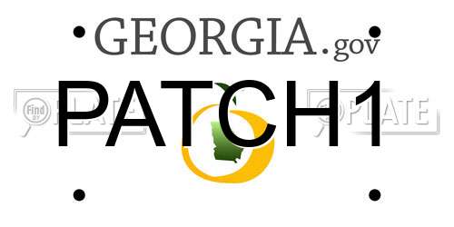 PATCH1 Georgia License Plate