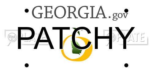 PATCHY Georgia License Plate