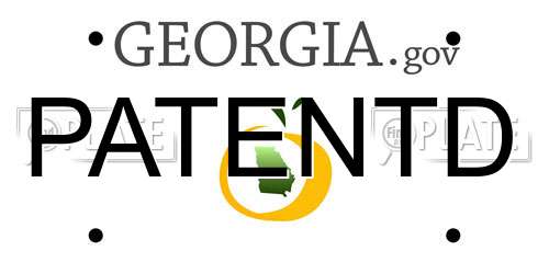 PATENTD Georgia License Plate