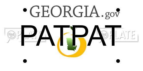 PATPAT Georgia License Plate