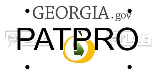 PATPRO Georgia License Plate