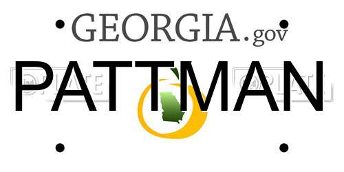 PATTMAN Georgia License Plate