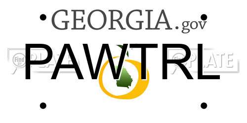 PAWTRL Georgia License Plate