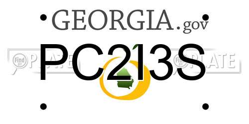 PC2I3S Georgia License Plate