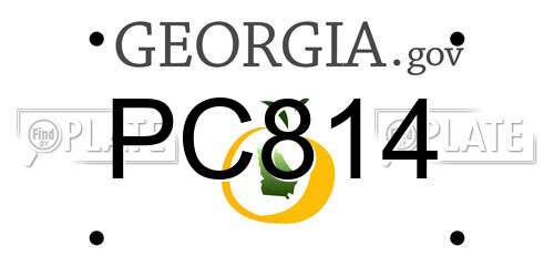 PC814 Georgia License Plate