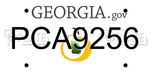 PCA9256 Georgia License Plate