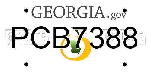 PCB7388 Georgia License Plate