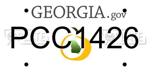 PCC1426 Georgia License Plate