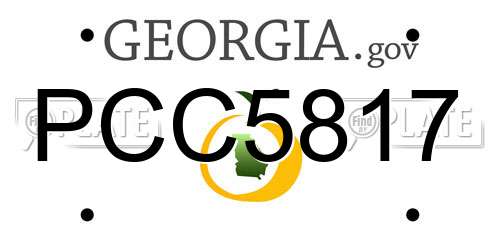 PCC5817 Georgia License Plate