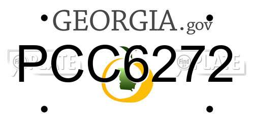 PCC6272 Georgia License Plate