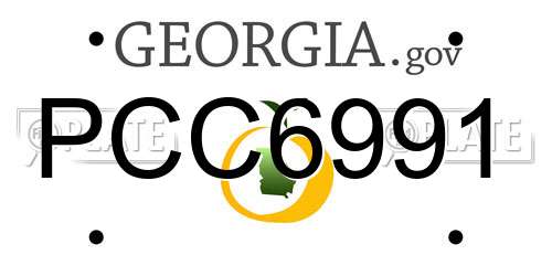 PCC6991 Georgia License Plate