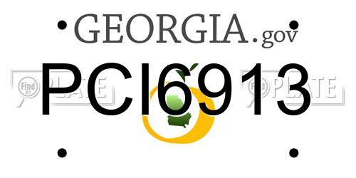 PCI6913 Georgia License Plate
